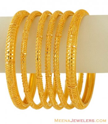 22K Gold Bangles Set ( Set of Bangles )