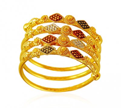 22kt Gold Spiral Ring ( Ladies Gold Ring )