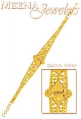 22Kt Gold Filigree Work Bracelet ( Ladies Bracelets )