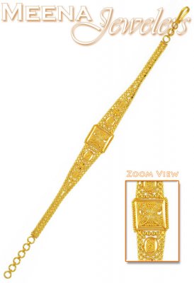 22Kt Gold Filigree Work Bracelet ( Ladies Bracelets )