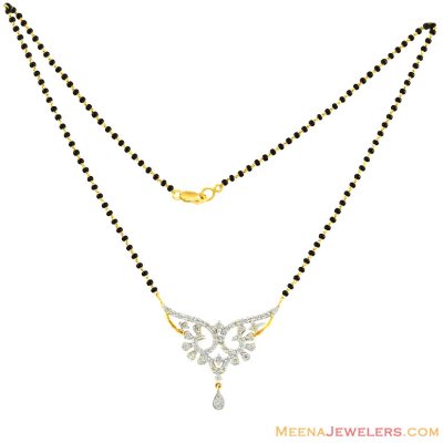 18K Designer Diamond Mangalsutra ( Diamond MangalSutras )