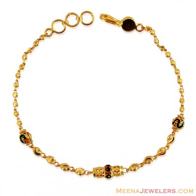 22K Fancy Ladies Meenakari Bracelet ( Ladies Bracelets )