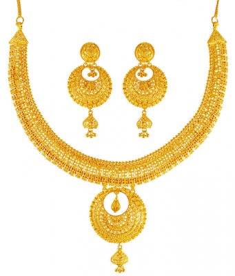 22Kt Gold Necklace Set ( 22 Kt Gold Sets )