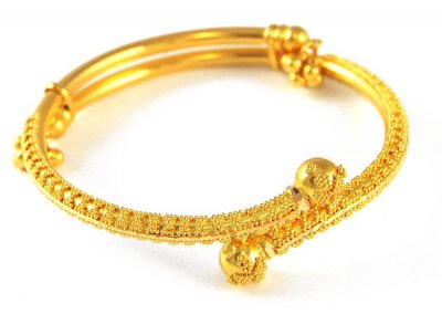 22kt Gold Baby Bangle ( Baby Bangles )