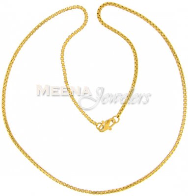 22 Kt Gold Chain ( Plain Gold Chains )