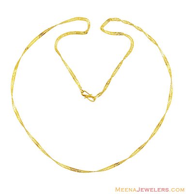 22Kt Gold Chain ( Plain Gold Chains )