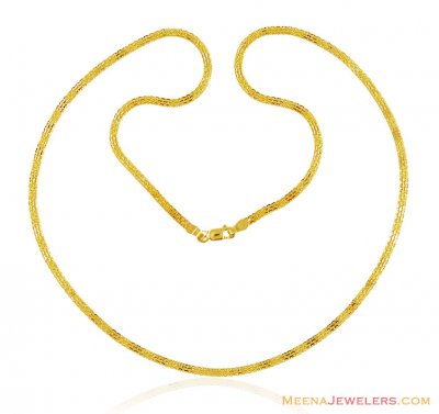 Gold Chain 22K (18 Inch) ( Plain Gold Chains )