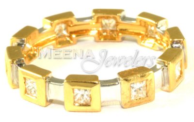 18Kt Yellow Gold Diamond Ring ( Diamond Rings )