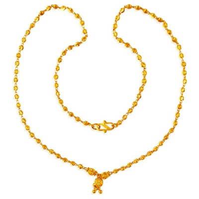 22K Gold Ladies Dokia Chain ( 22Kt Gold Fancy Chains )