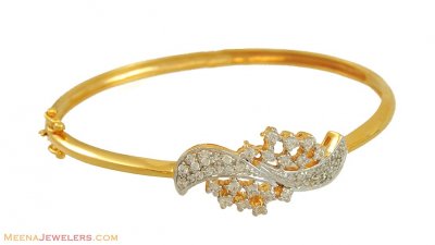 22k Gold Exclusive Signity Bangle ( Stone Bangles )