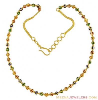 22K fancy meenakari Chain ( 22Kt Gold Fancy Chains )