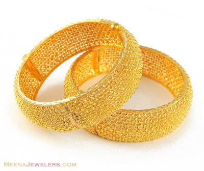 22K Gold Wide Bangle (Kara) ( Kadas )