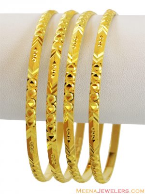 Indian Machine Bangles 22K ( Set of Bangles )