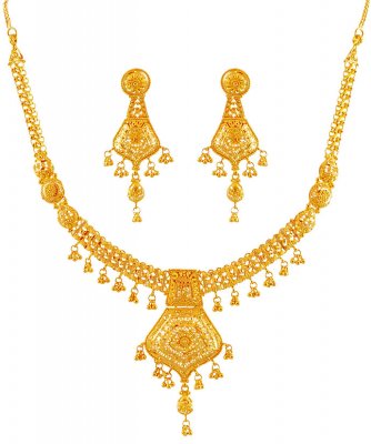 Exclusive 22K Gold Necklace Set ( 22 Kt Gold Sets )