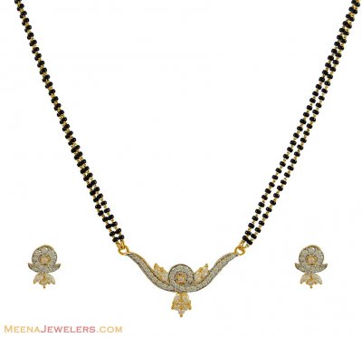 22K Fancy Mangalsutra Set ( Gold Mangalsutra Sets )