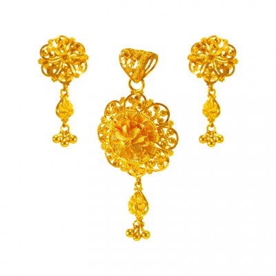 22 Karat Gold Pendant Set ( Gold Pendant Sets )