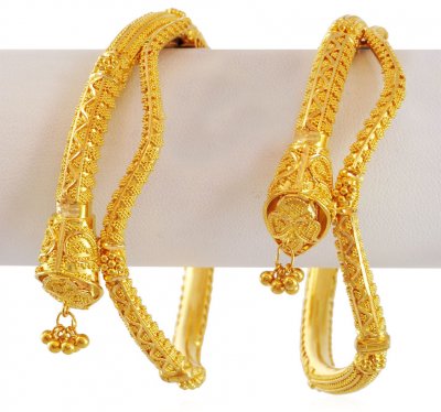 22K Gold Fancy Kada (2PC) ( Kadas )