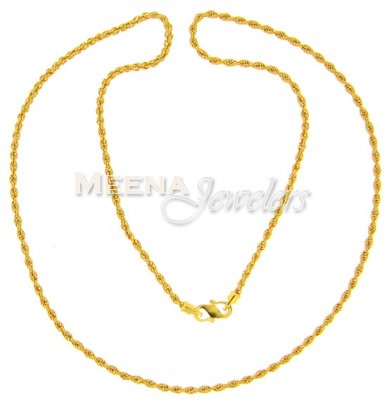 22 Kt Gold Chain ( Plain Gold Chains )