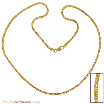 22K Gold Chain (18 Inch) ( Plain Gold Chains )