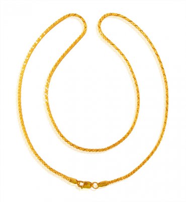 22K Gold fancy chain ( Plain Gold Chains )