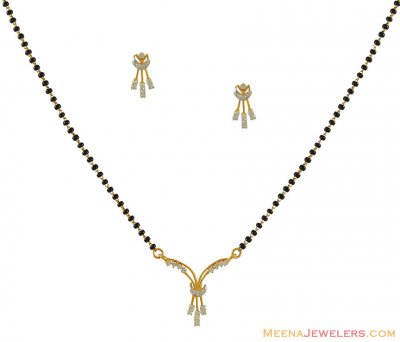 18Kt Diamond Mangalsutra Set ( Diamond MangalSutras )