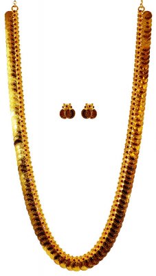 22kt Gold Long Kasu Maalai ( 22 Kt Gold Sets )