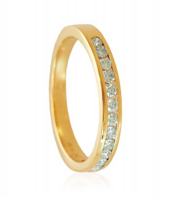 18K Gold Diamond Band ( Diamond Rings )