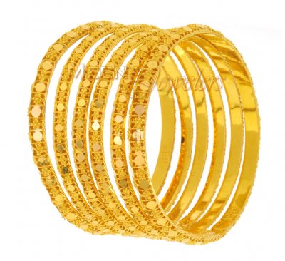 22Kt Gold Bangles ( Set of Bangles )