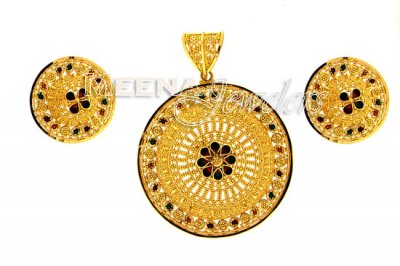 22 Kt Gold Pendant Sets ( Gold Pendant Sets )