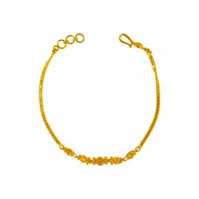 22 Kt Gold Ball Bracelet for Ladies ( Ladies Bracelets )