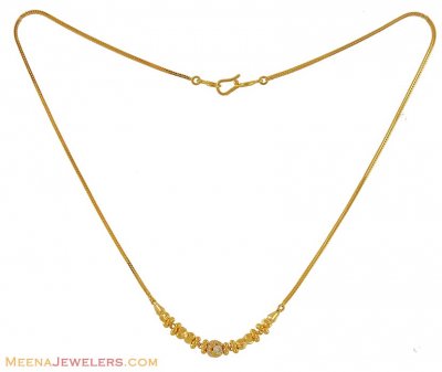 22Kt Gold Fancy Chain ( 22Kt Gold Fancy Chains )