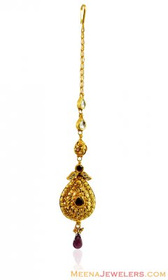 22Kt Beautiful Antique Tikka  ( Gold Tikka )