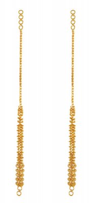 22kt Gold Ear Chain ( Gold Ear Chains )