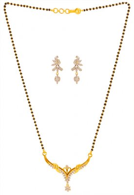 22K Gold Beautiful Mangalsutra Set ( Gold Mangalsutra Sets )