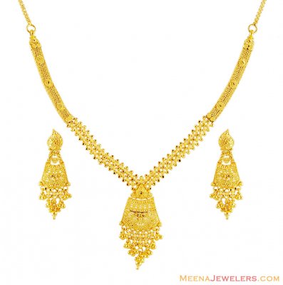 22K Beautiful Necklace Set ( 22 Kt Gold Sets )