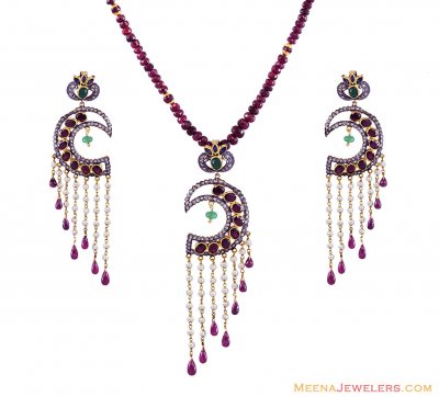 Nizam Diamond Pendant Set ( Diamond Victorian Jewelry )