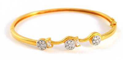 22k Signity Gold Bangle ( Stone Bangles )