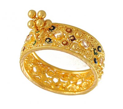 22Kt Gold Ring with Dangling ( Ladies Gold Ring )