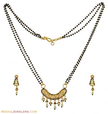 Antique Mangalsutra Set (22K) ( Gold Mangalsutra Sets )