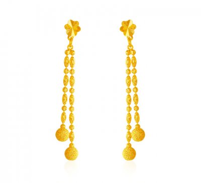 22Kt Long Gold Earring ( Long Earrings )