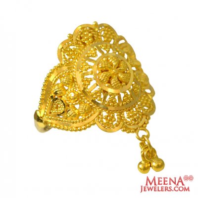 22Kt Gold Fancy Ring ( Ladies Gold Ring )