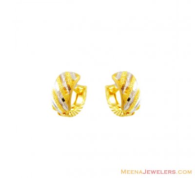 22K Gold Clip On Earring ( Clip On Earrings )