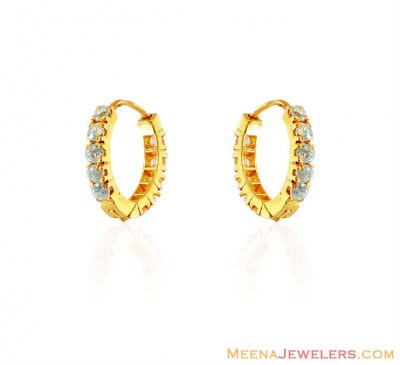 22K Gold Clip On Earring ( Clip On Earrings )