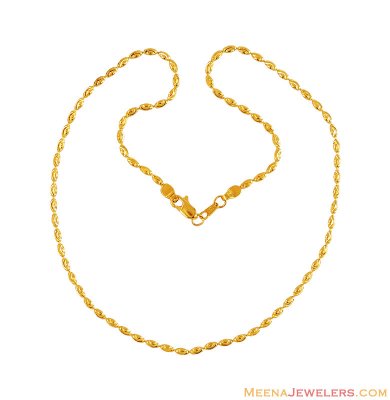 Gold Balls Chain 22K ( 22Kt Gold Fancy Chains )