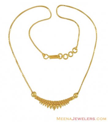 Indian Gold Necklace ( 22Kt Gold Fancy Chains )