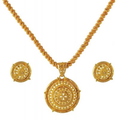 22K Gold Pendant Set ( Gold Pendant Sets )