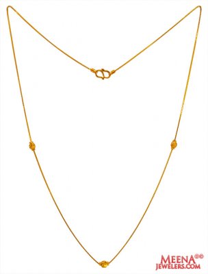 22K Gold Fancy Delicate Chain ( 22Kt Gold Fancy Chains )