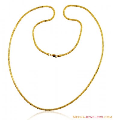 22k Gold Fancy Chain ( Plain Gold Chains )