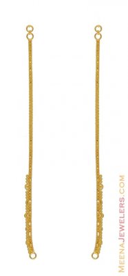 22K Gold Ear Chains ( Gold Ear Chains )