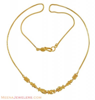 Gold Fancy Chain (16 Inch) ( 22Kt Gold Fancy Chains )